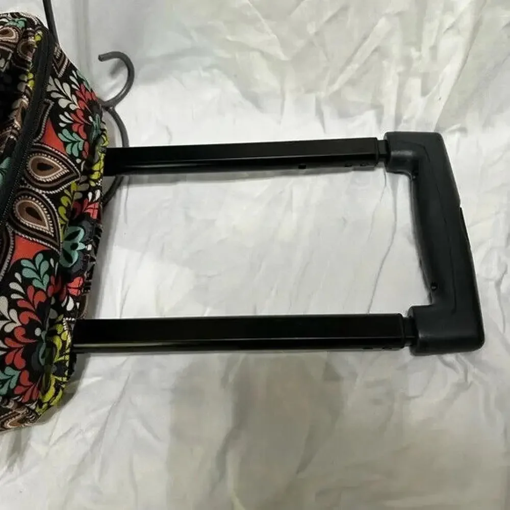 Vera Bradley Rolling Duffel Bag Overnight Weekend Carry On Luggage Sierra
